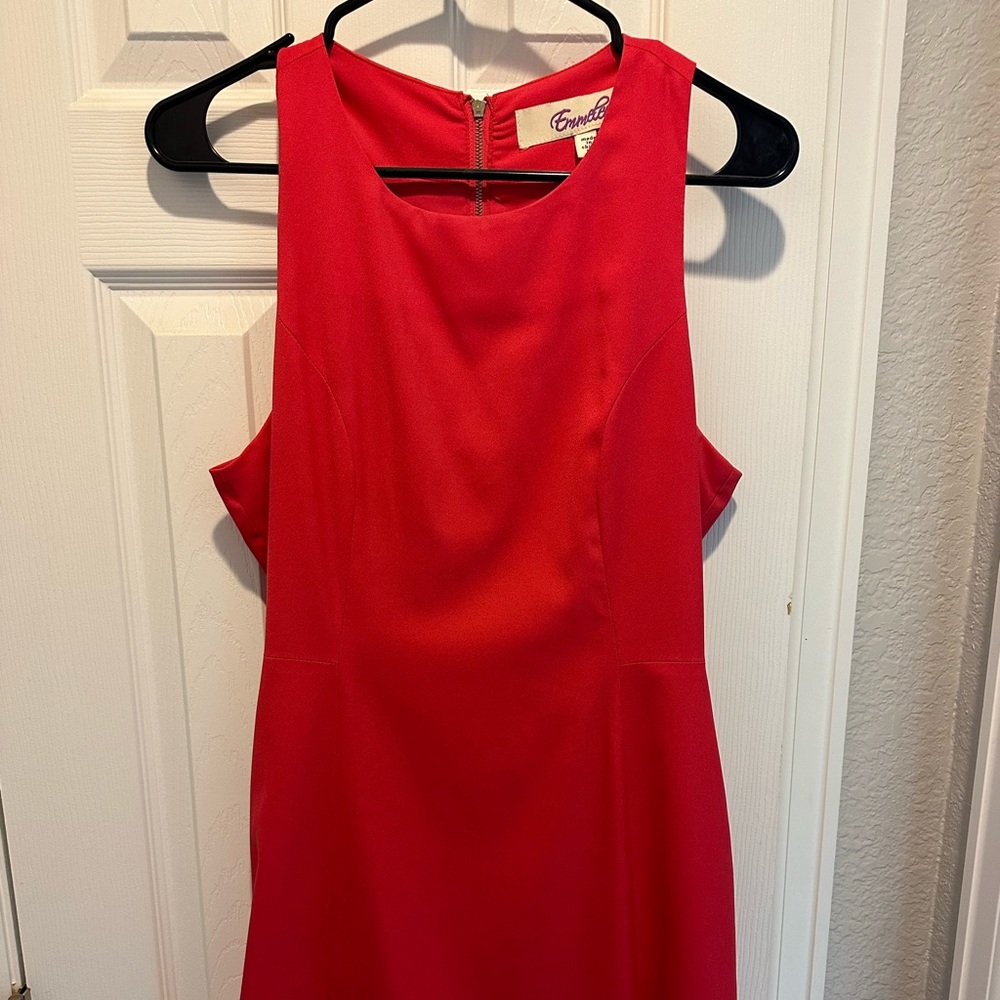 Hot pink fitted dress